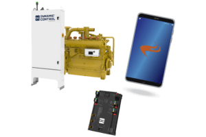 a smartphone and a battery on display